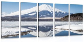 5-részes kép japán hegy Fuji