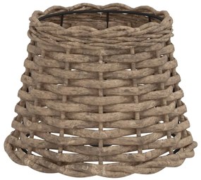 barna fonott lámpaernyő Ø20 x 15 cm