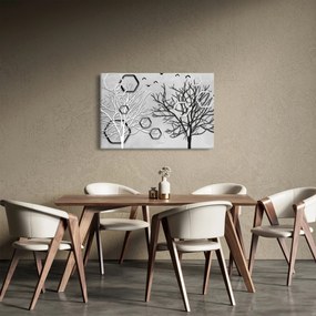 Absztrakt kép a fák (90x60 cm)
