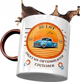 Bordó Bögre Születésnapra 20 20. 20. Ajándék Nyomtatott Fotóval