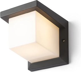 RENDL HIDE SQ fali lámpa antracit 230V LED E27 15W IP44