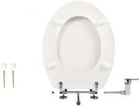 CR BIDÉS WC ülőke - hideg / melegvizes csapteleppel - Duroplast - 44 x 37 cm