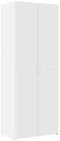 fehér szerelt fa tárolószekrény 70 x 42,5 x 225 cm