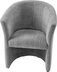 Klub fotel, szürke Coral anyag, CUBA