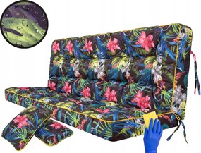 Kerti párna 180x105cm hintához, padhoz vízálló +párnák