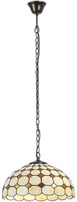 Brilagi - Tiffany vitrázs csillár láncon DORAN 2xE27/60W/230V
