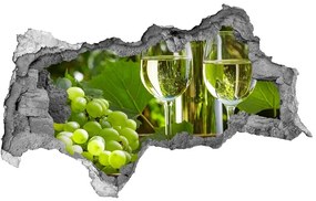 Lyuk 3d fali matrica Fehér bor és gyümölcs nd-b-87376150