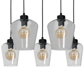 Csillár SANTIAGO 5xE27 / 60W / 230V átlátszó