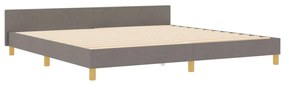 Taupe Ágykeret 200x200 cm Szövet
