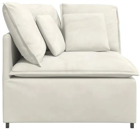 krém moduláris kanapé sarokmodul párnákkal 100 cm