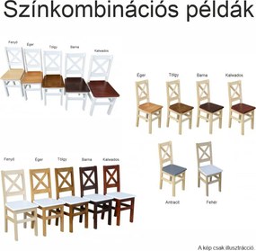 Étkezőszék Paloma két színnel