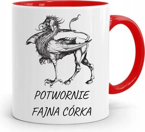 Piros Bögre Lányának Szörnyen Vagány Lánya fényképes nyomattal