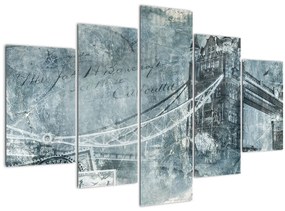 Kép - Tower Bridge hideg tónusokkal (150x105 cm)