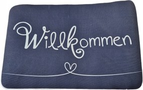 Lábtörlő Csúszásgátló Üdvözlő Járda fekete 40x60 CM Willkommen
