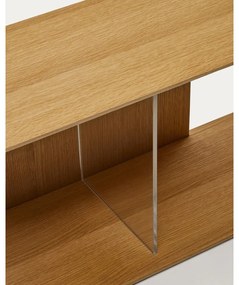 Natúr színű moduláris polcrendszer tölgyfa dekorral 101x38 cm Litto – Kave Home