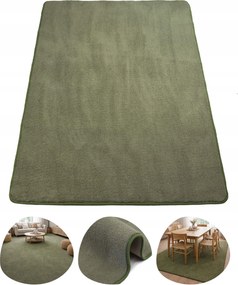 Szőnyeg 100x300 Finom és kellemes „divatos árnyalatban – Zsályazöld”