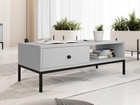 Dohányzóasztal Tezarta 1SZ (világosszürke + fekete) . 1103769