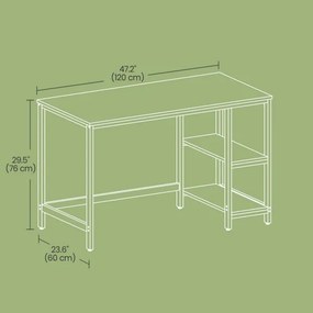 SOLEA íróasztal, barna/fekete