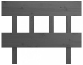 szürke tömör fenyőfa ágyfejtámla 103,5x3x81 cm