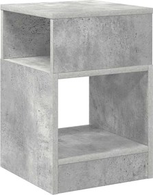 vidaXL Végasztal Beton Szürke 30,5 x 30 x 45 cm Faanyag