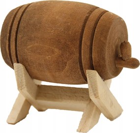 Fa boroshordó állvánnyal 3,4cm magas, 5-7cm magas figurákhoz