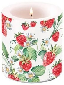 Garden Strawberries átvilágítós gyertya 8x7,5cm