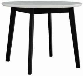 Asztal Victorville 184Fehér, Fekete, 75cm, Hosszabbíthatóság, Közepes sűrűségű farostlemez, Fa, Részben összeszerelt