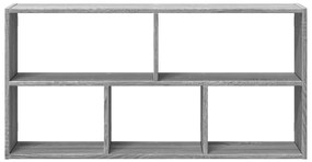 szürke sonoma színű szerelt fa fali polc 100 x 25 x 50 cm