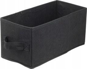 Textil tárolódoboz Lavita fekete 15x31x15