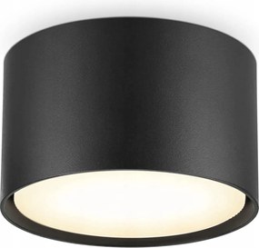 Mennyezeti spotlámpa kerek Boyir fekete