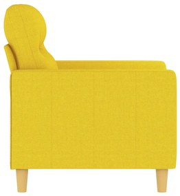 vidaXL világossárga szövet kanapéfotel 60 cm