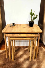 Dohányzóasztal, fenyő, 60 cm – Peka0015-S