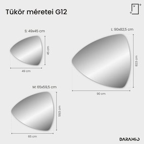 Atipikus tükör LED világítással G12