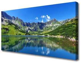 Vászonfotó Mountain Lake Landscape 140x70 cm