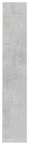 2 db betonszürke forgácslap CD-tartó szekrény 21 x 16 x 93,5 cm
