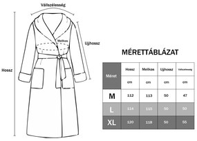 EMI mikroszálas kék fürdőköpeny: S