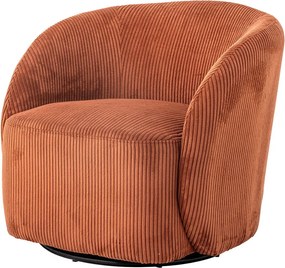 Narancssárga kordbársony füles fotel Pradi – Bloomingville