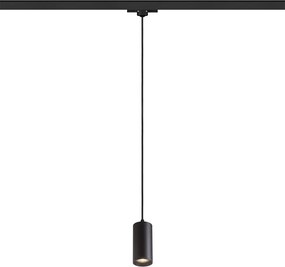 RENDL BELENOS függőlámpa háromáramkörös sínre fekete 230V LED GU10 9W