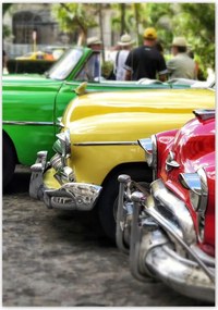 Poszterek 70x100 Régi kubai autók