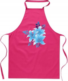Konyhai Kötény Kék Színes Virág Divatos Nyomtatás