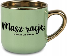 Bögre Nagy Zöld Igazad Van, Mint Mindig Ajándék Feleségnek Évfordulóra