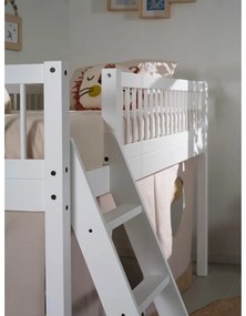 Fehér magasított bükkfa gyerekágy 90x200 cm Forrest – Vipack