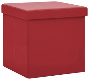 bordó összecsukható PVC tárolóülőke