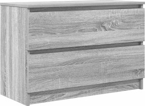 vidaXL szürke sonoma színű szerelt fa TV-szekrény 80x35x54 cm