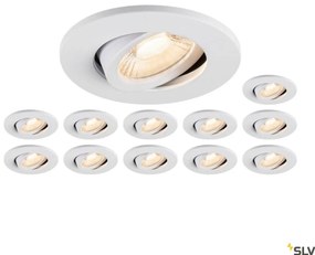 SLV UNIVERSAL DOWNLIGHT 1007274 Beépíthető spotlámpa 1x8W/LED 2700K|3000K|4000K|6500K 560lm|610lm|680lm|640lm IP20