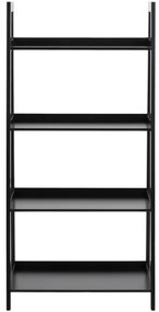 DAMON fekete könyvespolc