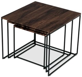 Dohányzóasztal 60×60 cm, MDF, Dió. AF-3008 WAL