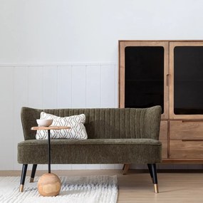 Zöld zsenília kanapé 134 cm Glam – Ixia