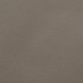 tópszínű téglalap alakú oxford-szövet napvitorla 2,5 x 5 m
