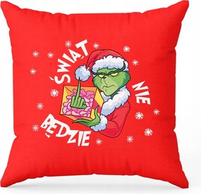 Ajándék párna Grincs ujjal "Karácsony nem lesz"